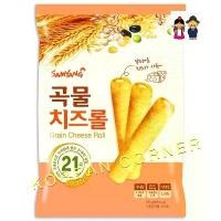 ราคา ขนมธัญพืชอบกรอบ สอดไส้ครีมชีส ขนมเกาหลี Korean grain cheese wafers roll snacks (1729586362985056499)