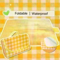 ราคา เสื่อ เสื่อปิคนิค ผ้าปูพื้นตั้งแคมป์ ทรายหญ้าไม่ติด ทนต่อการสึกหรอ ลายสก็อต Cheese girl (1731663255547512228)