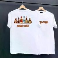 ราคา [COD] เสื้อยืดขายดีใหม่:ผ้าคอตตอน สกรีนแบบ DFT ลาย Drink water คอกลม แขนสั้น,FASHION เสื้อยืดคอกลม เสื้อผู้ชายเสื้อผู้หญิง เสื้อยืดสกรีนหน้าหลัง BK-1269+1271,ระบายอากาศได้ง่ายจับ (1732190533817370092)