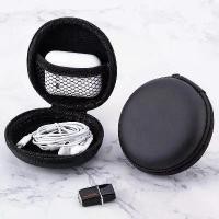 ราคา กระเป๋าใส่เหรียญ กระเป๋าใส่หูฟังเหรียญและสายชาร์จสีดำ ซิป เหมาะสำหรับพกพา Coin purse black zipper bag (1731590543413643347)