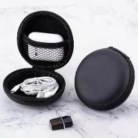 ราคา กระเป๋าใส่เหรียญ กระเป๋าใส่หูฟังเหรียญและสายชาร์จสีดำ ซิป เหมาะสำหรับพกพา Coin purse black zipper bag (1730239789863766679)