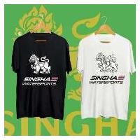 ราคา Singha Beer Singha Lemon Soda เสื้อยืดเบียร์สิงห์Size S-5XL บล็อกบัสเตอร์ (1731763450352994245)