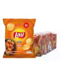 ราคา JSIDHC Blockbuster เลย์ ร็อค มันฝรั่งแท้ทอดกรอบ รสบาร์บีคิว 25 ก. x 6 LAY'S Rock Potato Chips Extra BBQ Flavor 25 g x 6 (1731899313185195299)
