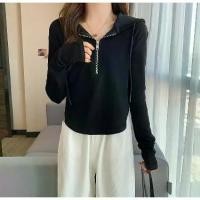 ราคา เสื้อสเวตเตอร์สำหรับผู้หญิง เสื้อกันหนาวมีฮู้ดผู้หญิง แขนยาว ฤดูใบไม้ผลิ ใหม่ เกาหลี พลัสไซส์ เสื้อเอนกประสงค์ ชั้นฐาน เสื้อ เสื้อ Karma สีชมพู ตลก ฮู้ดดี้ ผู้หญิง (1730888815231600899)