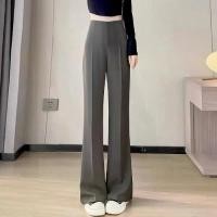 ราคา กางเกงขากว้างแคบสำหรับผู้หญิง สไตล์ใหม่สำหรับฤดูร้อนปี 2025 ทรงเดรปเล็ก กางเกงขาตรง ทรงหลวม เอวสูง เอฟเฟกต์กระชับสัดส่วน กางเกงขาตรงขาบาน กางเกง ผ้า โซ ล่อน กางเกง เอว สม็อค (1732265619117410609)