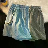 ราคา กางเกงขาสั้นลายกระดานหมากรุกสำหรับผู้ชาย sbbgerbg ระบายอากาศได้ดี กางเกงขาสั้นผู้ชาย Activewear ลายกระดานหมากรุก มีกระเป๋าข้าง เอวยางยืด สายรัด ขากว้าง ทรงหลวม สไตล์ (1731950125791873085)