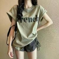 ราคา เสื้อยืดคอกลม Maitria Lingerie แขนกว้าง สีพื้น พิมพ์ลายหน้าปเสื้อ โปโล ไหม พรม เสื้อ ย่น ข้าง เสื้อยืด น่ารัก ๆ เสื้อ ติด กระแส เสื้อ ครอปพรมทอง ทีเชิ้ต ขาย เสื้อผ้า ออนไลน (1732381859869066966)