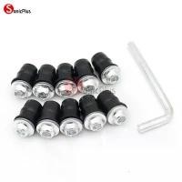 ราคา 10PCS 5MM Universal รถจักรยานยนต์กระจก Fastener Nuts สกรู Fairing Bolt สําหรับ Kawasaki ZZR 1400 ZZR1400 บล็อกบัสเตอร์ (1732176513997964670)