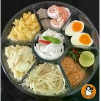 ราคา ถาดออร์เดิร์ฟ ขนมหวาน บายศรี เมี่ยง วงแหวน7ช่อง กล่องแหนมเนือง กล่องวงแหวน thefoodbox (1731877741814908976)