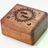 ราคา กล่องดนตรีไม้วอลนัทสีดำ กล่องดนตรีไม้ เครื่องจักร กล่องดนตรีอัตโนมัติ DIY กล่องดนตรีแกะสลัก (1730102272552372939)