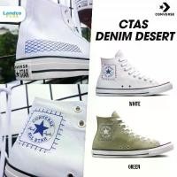 ราคา Converse Collection คอนเวิร์ส รองเท้าผ้าใบ รองเท้าลำลอง รองเท้าข้อสูง UX Chuck Taylor All Star Denim Desert HI A00778CF2GNXX / A00779CF2WTXX (2400) (1729599023464089882)
