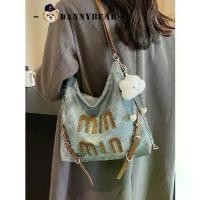 ราคา Danny Bear กระเป๋าโท้ท, กระเป๋าความจุขนาดใหญ่, สำหรับผู้หญิง, กระเป๋าสะพายไหล่เดียวและกระเป๋าสะพายข้าง, กระเป๋าเป้แฟชั่นผ้าเดนิม, แฟชั่น, ลำลอง, อเนกประสงค์, [Guqi Guang Hardware], มาใหม่ (17322366041