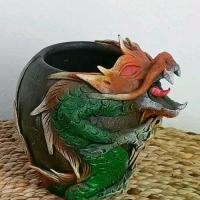 ราคา แจกันเซรามิคลายมังกร Ceramic vase Dragon (1731342342456378452)