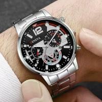 ราคา นาฬิกาควอทซ์ผู้ชาย สายเหล็ก พร้อมปฏิทิน แสงกลางคืน นาฬิกา คาสิโอ นาฬิกา แบรนด์ แท้ (1731757738573595821)