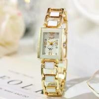 ราคา นาฬิกาควอทซ์สีทอง ดีไซน์เรียบง่ายและมีสไตล์ สำหรับผู้หญิง gshock thailand gshock watch นาฬิกา เกรซแท้ นาฬิกา คาสิโอ (1732089182291462244)