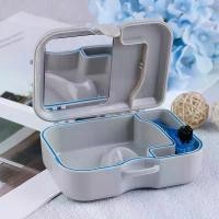 ราคา กล่องเก็บฟันปลอม กล่องเก็บฟันปลอมพร้อมกระจกและแปรงทำความสะอาด เครื่องใช้ (1729709069108873907)