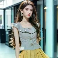 ราคา เสื้อแขนบินเล็ก สไตล์เฮปเบิร์น แขนบาน เสื้อกระชับสัดส่วน น้ำหนักเบา ผ้าฝ้ายแท้ เสื้อเชิ้ตตัวสั้น เสื้อเบลาส์น่าระทึกใจผู้หญิง เสื้อ ลาย ดอก น่ารัก เสื้อ ซาร่า เสื้อ ซาร่า (1732371739879441740)