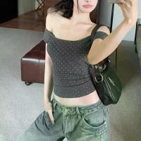 ราคา เสื้อยืดเปิดไหล่ ลายจุด แขนสั้น ทรงสลิมฟิต สไตล์ใหม่ สำหรับผู้หญิง ดีไซน์เก๋ไก๋ เสื้อเปิดไหล่ ย้อนยุค ทรงหลวม ระบายอากาศ กันเหงื่อ ต้านเชื้อแบคทีเรีย สาวฮอต ขายดี เสื้อ essential (1732382356815775564)