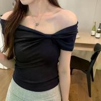 ราคา เสื้อยืด Ruched ปิดไหล่ แขนสั้น ดีไซน์ใหม่ สำหรับผู้หญิง สไตล์ฤดูร้อน 2025 ดีไซน์โบว์ปิดไหล่ น่ารักและเซ็กซี่ เสื้อนักเรียน สไตล์เรียบหรู กันแดด ทนทาน เสื้อ คลีน ครับ เชิ้ต ผู้ หญิง กระดุม หลัง ซาร่า 