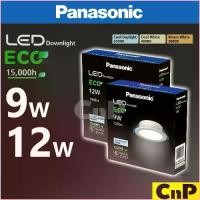 ราคา aqgrhshop ประโยชน์สด Panasonic โคมไฟดาวน์ไลท์ ฝังฝ้า Panel LED 9W 12W พานาโซนิค รุ่น ECO แสงขาว Cool Daylight (1729699698568432216)
