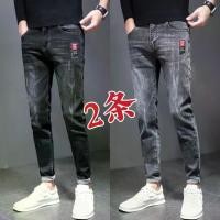 ราคา กางเกงยีนส์ผู้ชาย แฟชั่นเกาหลีใหม่ เอวยางยืด ทรงสลิมฟิต กางเกงเรียว ทรงสลิมฟิต เหมาะสำหรับฤดูใบไม้ร่วง กางเกงลำลองอเนกประสงค์ สำหรับผู้ชาย เสื้อ ผ้า ทอม กางเกง b ว c ลีวายส์ เเท้มือสอง jnco jeans (173