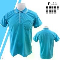 ราคา YW garment เสื้อโปโลผู้ชาย รุ่น PL11 เสื้อโปโลสีฟ้า ขิบขาว Polo Shirt Clothing สุภาพบุรุษ คอปก ฝ้าย (1730259480611031910)