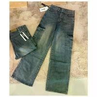 ราคา กางเกงยีนส์คาร์โก้ขายาว เอวสูง ผ้าไม่ยืด ยาว 40-41 มีไซส์ XS-6XL รหัส K-459 (1732377277668427433)