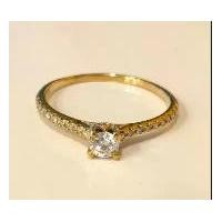 ราคา SIMILAN แหวนเพชรแท้ Lab Diamonds เพชร 1/0.20 18/0.12 กะรัต ทอง 1.20 กรัม 9 K มีใบรัประกัน (1732394951745373321)