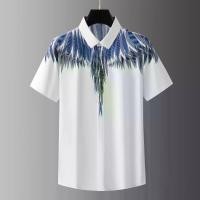 ราคา เสื้อเชิ้ตแขนสั้นผู้ชาย ZF*K ดีไซน์ยุโรปและอเมริกา ล่าสุด พิมพ์ลายปีกขนนก (1730783399185124069)