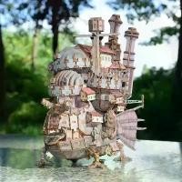 ราคา ฮอว์ลอาคารเคลื่อนที่, ไม้, Hayao Miyazaki, ของเล่นบล็อกตัวต่อ, รูปปั้น Anime, ปริศนา 3 มิติ (1732399381440005550)