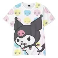 ราคา เสื้อยืดฤดูร้อน Kuromi, เสื้อผ้าพิมพ์ 3 มิติ Sanrio, เสื้อยืดแฟชั่นสำหรับเด็กผู้หญิง, เสื้อผ้าลำลอง, คอลเลกชันฤดูร้อน Anime และการ์ตูน, คุโรมิ, มายเมโลดี้, Hello Kitty, 2025 (1731973895757466093)