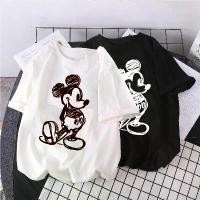 ราคา Disney Mickey Anime เสื้อแขนสั้นขนาดใหญ่เสื้อยืด cotton Graphic T เสื้อ Kawaijjpxsbkjq (1731807397419387814)
