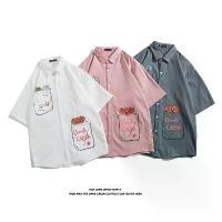 ราคา เสื้อเชิ้ตแขนสั้นผู้ชาย สไตล์กระโหลก เสื้อการ์ตูน สไตล์เกาหลี อินเทรนด์ อเนกประสงค์ สไตล์ฮ่องกง ญี่ปุ่น ทรงหลวม เหมาะสำหรับฤดูร้อน เสื้อ bus evisu แท้ shirts men cannibal corpse anime (173135139830658