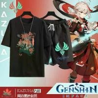 ราคา ชุดเสื้อยืดและกางเกงขาสั้น Maple Leaf Wan Ye Merchandise สำหรับนักเรียนชายและวัยรุ่น เสื้อยืดแขนสั้นและกางเกงขาสั้น ชุดสองชิ้น สินค้าลิมิเต็ดอิดิชั่น ธีมเก็นชิน อิมแพ็ค (1732185403713619804)