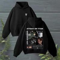 ราคา Levi Ackerman Hoodie Attack on Titan Hoodie Anime Streetwear Survey Corps Graphic Hoodie Japanese Manga Pullover Unisex Anime Gift (1732311859161040202)