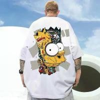 ราคา 【WOMINI】 [ในสต็อก]เสื้อยืดคอกลม แขนสั้น พิมพ์ลายการ์ตูน Simpson แนวสตรีท ทรงหลวม ขนาดใหญ่ สไตล์ฮาราจูกุ สําหรับผู้ชาย และผู้หญิง Anime Cartoon T-shirt เสื้อยืดผู้ชาย ผู้หญิง เสื้ (1732338386464050012)