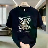 ราคา [tshirtone] เสื้อยืดโอเวอร์ไซส์Cute Anime Bear Printed T-Shirt for Men - Trendy Style and Casual Versatile Short Sleeve - Streetwear, LingerieStreet Outfits For Men (1731324847777549202)
