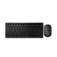 ราคา KEYBOARD & MOUSE WIRELESS (คีย์บอร์ดและเม้าส์ไร้สาย) RAPOO MULTI-MODE WIRELESS [TH/ENG] (KB-9000M-BK) BLACK (1732391223492315053)