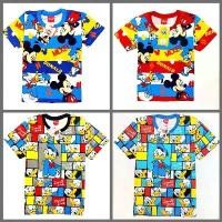 ราคา เสื้อยืดเด็ก ผ้าพิมพ์ลาย มิกกี้เมาส์ Mickey mouse, โดนัลดั๊ก Donal Duck, โดเรม่อน Doraemon (ลิขสิทธิ์) (1732439433626354707)