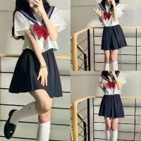 ราคา ZMKLOY แนะนำ Lorrtta นักเรียน เครื่องแบบ JK Cosplay ชุดเซ็ท Set สไตล์ญี่ปุ่น ชุดนักเรียน (1732006852433839860)