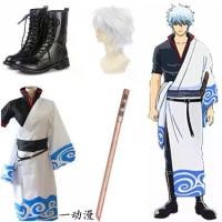 ราคา เสื้อผ้า Cosplay, Gintama Gintama, เสื้อผ้าต้นฉบับ, ชุดการแสดงอะนิเมะ, วิกผมและรองเท้า, ครบชุด, สไตล์ TōYa ทะเลสาบ (1730679448422484395)