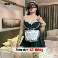 ราคา เสื้อผ้าสาวอวบอ้วน พลัสไซส์ ชุดนอนเซ็กซี่สาวอวบ ชุดนอนไม่ได้นอน ชุดนอนเซ็กซี่ ชุดแม่บ้าน Cosplay ชุดนอนรัดรูป สไตล์โลลิต้าญี่ปุ่นน่ารัก พร้อมขอบลูกไม้ (1732136463470331412)