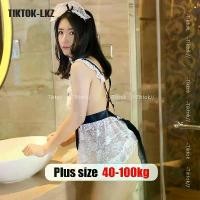 ราคา เสื้อผ้าสาวอวบอ้วน พลัสไซส์ ชุดนอนไม่นอน ชุดนอนสาวอวบ ไซส์ใหญ่ ชุดนอนเซ็กซี่สำหรับผู้หญิง ชุดแม่บ้าน Cosplay ผ้ากันเปื้อนลูกไม้เปลือย ชุดนอนเซ็กซี่ ชุดนอนเซ็กซี่ (1732119441104995860)
