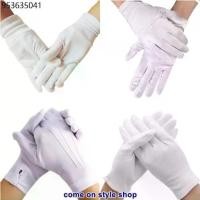 ราคา ถุงมือผ้า สีขาว ถุงมือออกงาน ทางการ เต้น เชียร์กีฬา งานแสดง คอสเพลย์ ฮิปฮอป ปาร์ตี้ White Glove for Party Cosplay Parade (1731428137317925901)