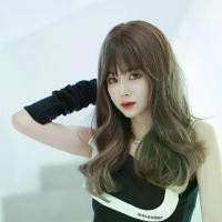 ราคา วิกผมยาวบ่าๆ 9336 จาก Cala Wig ทรงหน้าม้า ผมดัดลอน ผมปลอม 100% ผมนิ่ม (1729645706616343001)