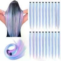 ราคา คลิปต่อผม สไตล์ยุโรปและอเมริกา สีสันสดใส ไร้ตะเข็บ คละสี ต่อผมยาวตรงและหยิก ไหม ไฟเบอร์ ไหม ไฟเบอร์ ถัก ผม hard wig แฮร์พีช ผมเปีย ไหมถักผม (1732282985009613345)