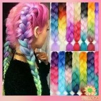 ราคา ผมเปีย ไหมถักผม สีทูโทน แอฟริกันเดรดล็อกส์ ถักเปียหลากสี wig braids (1729455058924964607)