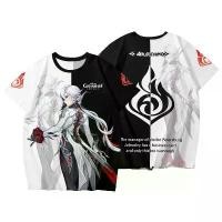ราคา เสื้อยืดแขนสั้นคอสเพลย์ Alechino, ผู้รับผลกระทบ Genshin, สินค้าแฟนอนิเมะ, Unisex, เกมเสื้อผ้า 2 มิติ, ปี 2025 กางเกง เซฟตี้ กางเกง เซฟตี้ ชุด โคนัน texas cow costume angel wings men (17319453702580154