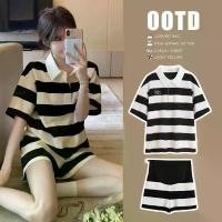 ราคา ชุดคลุมท้องฤดูร้อน, แฟชั่นและมีสไตล์, ทรงหลวม, แขนสั้น, คอปกโปโล, เสื้อลายทาง, เหมาะสำหรับฤดูร้อน, วัสดุบาง, 2025 มาใหม่ ชุด ํา ทย ชุด ข้าราชการ ครู เสื้อ กาวน์ สาธารณสุข ช (1731218410398123734)