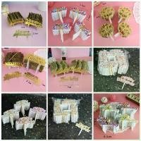 ราคา Certified products(เเพค 100 อัน) ป้ายปักเค้ก ป้ายปักเค้กพลาสติก ป้าย happy birthday ป้าย hbd ขนาดเล็ก (1731798702025442919)